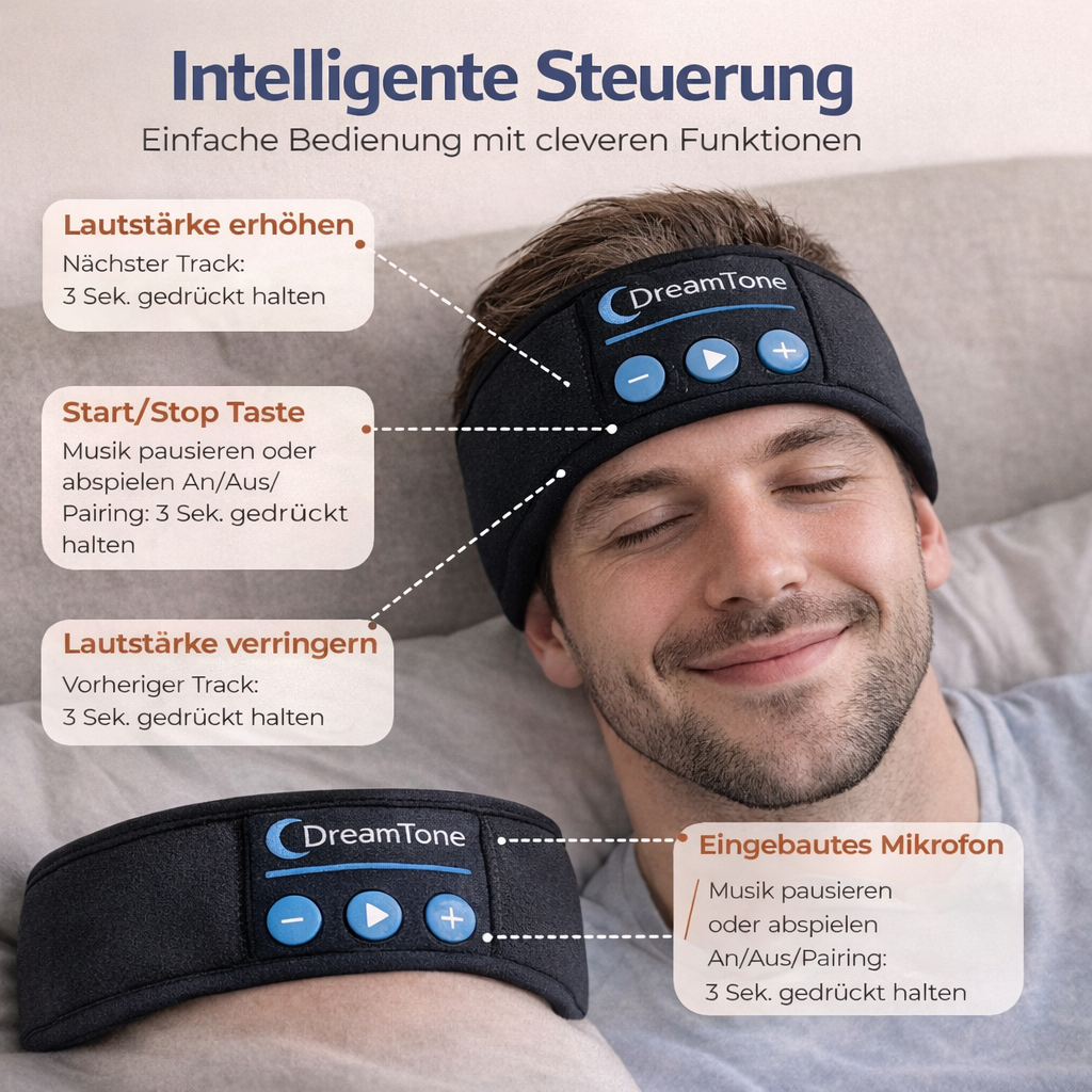 DreamTone – Das smarte Schlaf-Stirnband mit Bluetooth